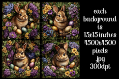 Easter Background, Easter Card, Easter Bunny Backgrounds, 12 Product Image 2