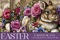 Easter Background, Easter Card, Easter Bunny Backgrounds, 13 Product Image 1