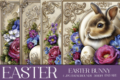 Easter Background, Easter Card, Easter Bunny Backgrounds, 15 Product Image 1