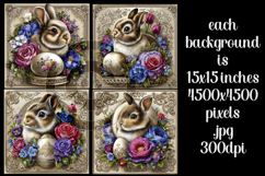 Easter Background, Easter Card, Easter Bunny Backgrounds, 15 Product Image 2