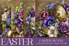 Easter Background, Easter Card, Easter Bunny Backgrounds, 16 Product Image 1