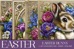 Easter Background, Easter Card, Easter Bunny Backgrounds, 19 Product Image 1