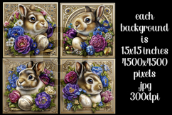 Easter Background, Easter Card, Easter Bunny Backgrounds, 19 Product Image 2