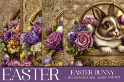 Easter Background, Easter Card, Easter Bunny Backgrounds, 21 Product Image 1