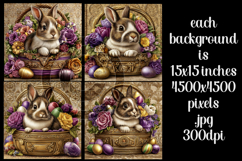 Easter Background, Easter Card, Easter Bunny Backgrounds, 21 Product Image 2
