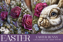 Easter Background, Easter Card, Easter Bunny Backgrounds, 22 Product Image 1