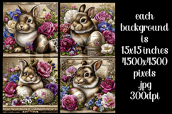 Easter Background, Easter Card, Easter Bunny Backgrounds, 24 Product Image 2