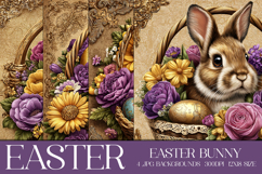 Easter Background, Easter Card, Easter Bunny Backgrounds, s3 Product Image 1