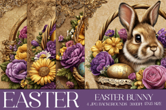 Easter Background, Easter Card, Easter Bunny Backgrounds, s3 Product Image 1
