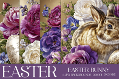 Easter Background, Easter Card, Easter Bunny Backgrounds, 31 Product Image 1
