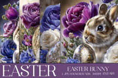 Easter Background, Easter Card, Easter Bunny Backgrounds, 32 Product Image 1
