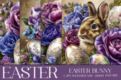 Easter Background, Easter Card, Easter Bunny Backgrounds, 33 Product Image 1