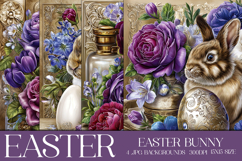 Easter Background, Easter Card, Easter Bunny Backgrounds, 34 Product Image 1