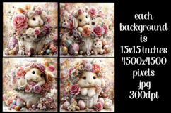 Easter Background, Easter Card, Easter Bunny Backgrounds, 36 Product Image 2