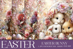 Easter Background, Easter Card, Easter Bunny Backgrounds, 38 Product Image 1