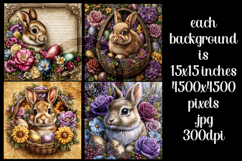 Easter Background, Easter Card, Easter Bunny Backgrounds, s4 Product Image 2