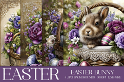 Easter Background, Easter Card, Easter Bunny Backgrounds, s5 Product Image 1