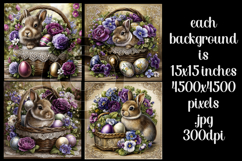 Easter Background, Easter Card, Easter Bunny Backgrounds, s5 Product Image 2