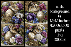 Easter Background, Easter Card, Easter Bunny Backgrounds, s6 Product Image 2