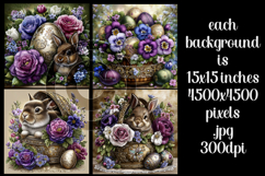 Easter Background, Easter Card, Easter Bunny Backgrounds, s8 Product Image 2