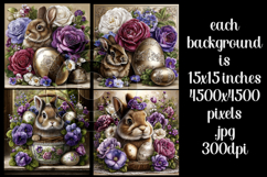 Easter Background, Easter Card, Easter Bunny Backgrounds, s9 Product Image 2