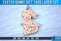 Easter Bunny Gift Tags Laser Cut Design|Easter Bunny Tags Product Image 3