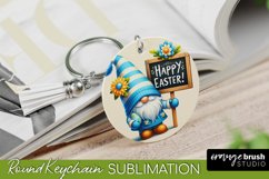 Easter Bunny Gnome Keychain - Easter Sublimation Design