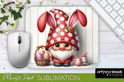 Easter Bunny Gnome Mouse Pad - Sublimation Design for Easter
