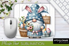 Easter Bunny Gnome Sublimation Design for Mousepad PNG File