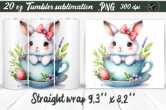 Tumbler wrap | Easter Bunny in a mug Product Image 1