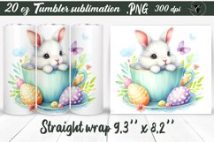 Tumbler wrap | Easter Bunny in a mug Product Image 1