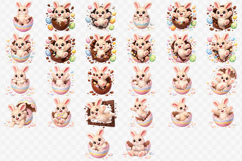 Easter bunny in egg sublimation bundle | Funny spring bunny Product Image 2