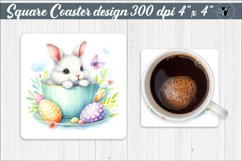 Square Coaster | Easter Bunny Product Image 1