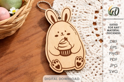 Easter Bunny Keychains Bundle Laser Cut. Easter Keyring SVG Product Image 10