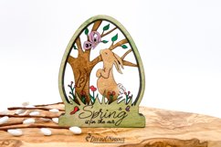Easter Bunny Laser Cut Design | Spring SVG Product Image 3
