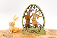 Easter Bunny Laser Cut Design | Spring SVG Product Image 4
