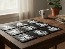 9 Cute Spring Easter Bunny Slate Coaster Engraving Designs Product Image 7
