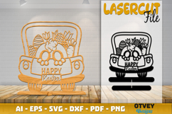 Easter Bunny Lasercut Design | Decor Cut File Product Image 1