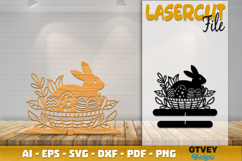 Easter Bunny Lasercut Design | Decor Cut File Product Image 1