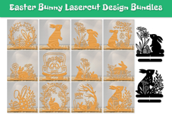 Easter Bunny Lasercut Design | Decor Cut File BUNDLES 12 Product Image 1