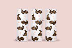 easter bunny leopard skinny tumbler sublimation design for 20oz and 30oz skinny tumbler sublimation wrap