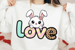 Easter Bunny Love Png Sublimation Product Image 3