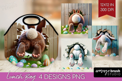 Easter Bunny Lunch Bag - Bunny Butt Lunch Bug PNG Product Image 1