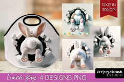 Easter Bunny Lunch Bag - Bunny Butt Lunch Bug PNG Product Image 1