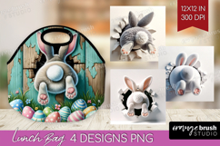 Easter Bunny Lunch Bag - Bunny Butt Lunch Bug PNG Product Image 1