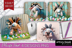 Easter Bunny Mouse Pad Sublimation - Bunny Butt Mousepad PNG Product Image 1
