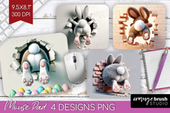 Easter Bunny Mouse Pad Sublimation - Bunny Butt Mousepad PNG Product Image 1