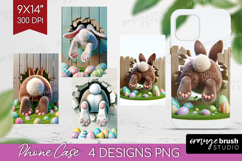 Easter Bunny Phone Case PNG - Bunny Butt Case PNG Product Image 1