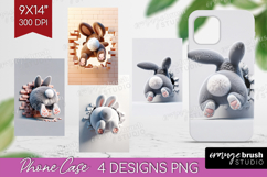 Easter Bunny Phone Case PNG - Bunny Butt Case PNG Product Image 1