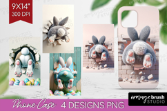 Easter Bunny Phone Case PNG - Bunny Butt Case PNG Product Image 1